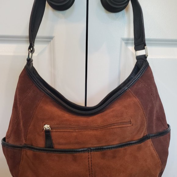 Tignanello Suede Hobo Bag in Excellent Condition - Picture 2 of 8